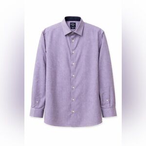 Ben Sherman Tailored Stretch Fit Lavender Check Shirt XL